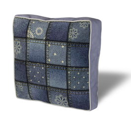 Aberto Design YM1339 Cojín de Lujo 42x42 cm, 50% Algodón / 50% Poliéster, Suave y Elegante, Funda Extraíble con Cremallera Oculta, Relleno de Silicona para Máximo Confort
